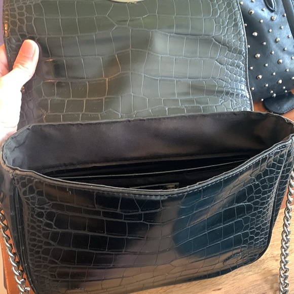 Zara Croc Embossed Shoulder Bag - Picture 8 of 14